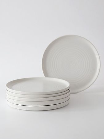Plato Playo 6 Piezas Porcelana Fushion Vajilla
