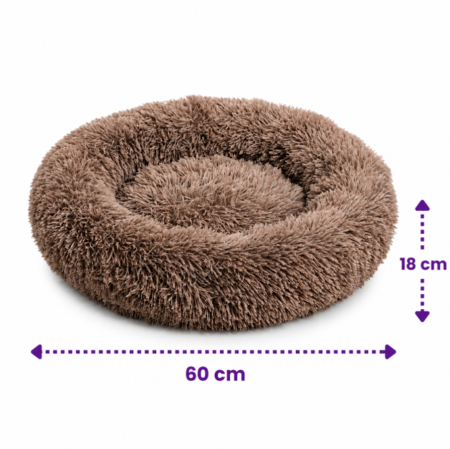 Cama dona peluche para mascotas súper suave 60 cm