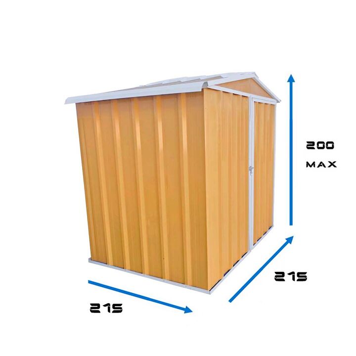 Armario Deposito Galpon de jardin 2x2x2 Calibre 28 Arena DON ACERO - Vista 2
