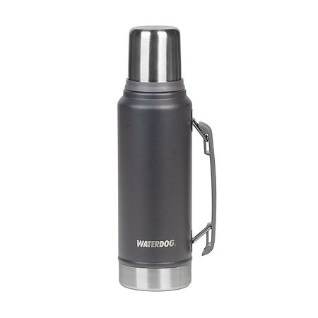 Termo Acero Inox 1 Lt Dark Grey Waterdog Ombu ( Ombu1000dgf)
