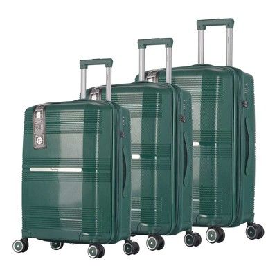 Set de Valijas Dudley D07 Verde - Expandible