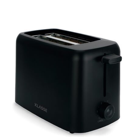 Tostadora Negra 2 Ranuras 6 Niveles Tostado Klasse (KS8001BK)