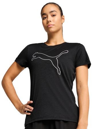 Remera Puma Train All Day Essentials Logo Mujer Training Negro