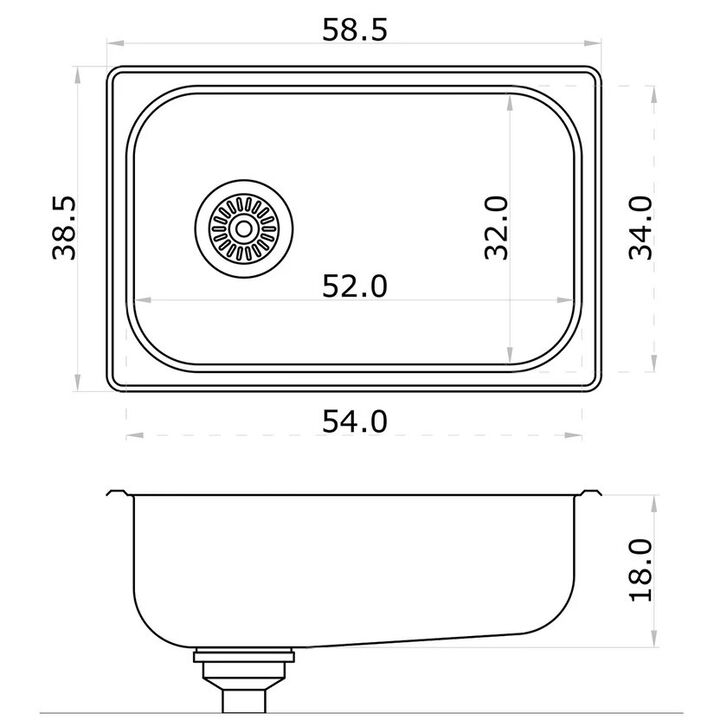 Pileta de Cocina Vesta Simple 403E Mi Pileta - Vista 5