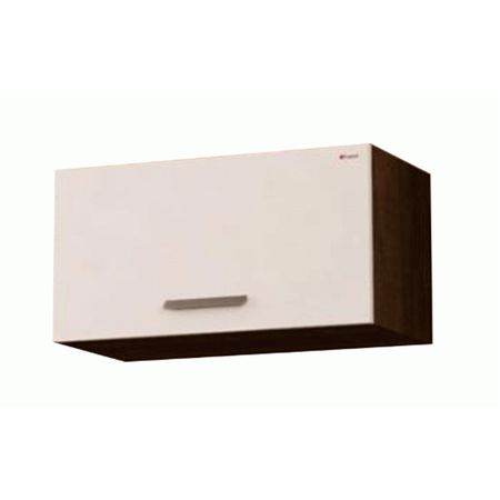 Módulo De Colgar Con Puerta Batiente Fiplasto Wengue y Laqueado Blanco