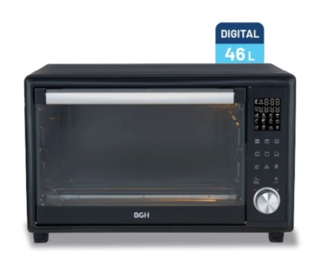 Horno Eléctrico BGH BHE46DN25I 46Lts 1800Watts