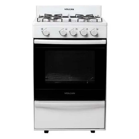 Cocina Volcan Autolimpiante 55 cm Blanca