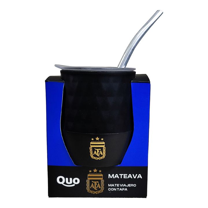 Mate Afa Oficial Plástico Con Tapa Mateava + Bombilla - Quo - Vista 2
