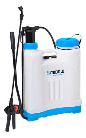 Pulverizador Manual Mochila Midow 18 Lts Jardin Plaga Dengue Blanco