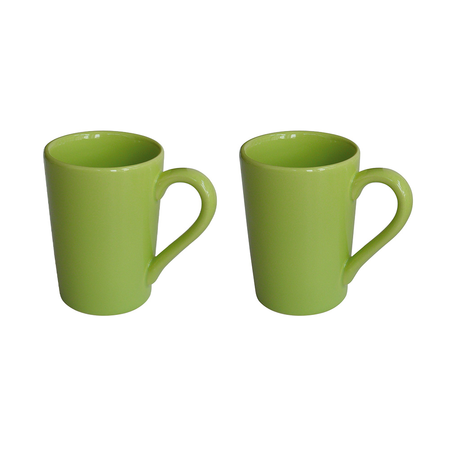 Jarro Mug - Set X 2 Tazas 230 Cc Verde Limon Oxford