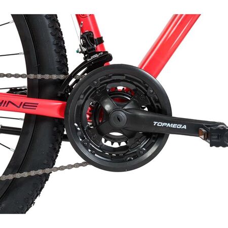 Bicicleta Mountain Bike Topmega Sunshine Aluminio Talle M R29 21vel Coral/violeta