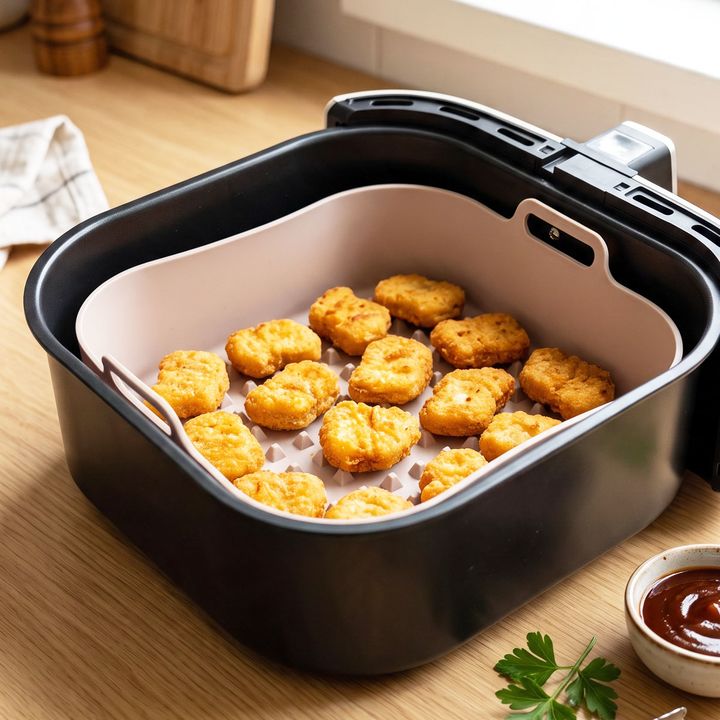 Molde Cuadrado Para Airfryer Con Asas - Cool Bazar - Vista 3