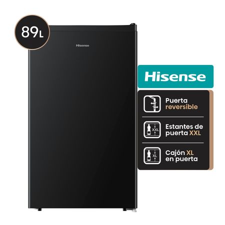 HELADERA HISENSE BLACK BAJOMESADA 89 LTS (RR093N1EB1)