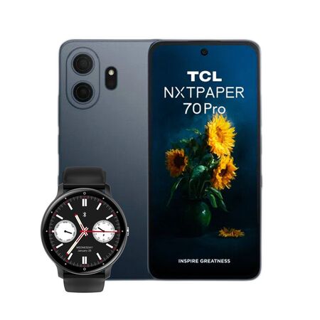 Combo TCL 70 Pro NXTPAPER 5G 8+256GB Stellar Blue + Smartwatch Dekkin