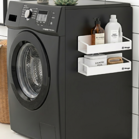 Combo Organizador Estante Magnetico Imantado Cocina Waggs x2 Blanco