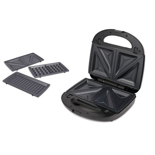 SANDWICHERA WINCO W341 3 EN 1 750W. ANTIADHERENTE 3 TIPOS DE PLACAS - 4609765 - Vista 1