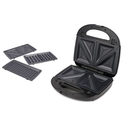 SANDWICHERA WINCO W341 3 EN 1 750W. ANTIADHERENTE 3 TIPOS DE PLACAS - 4609765 