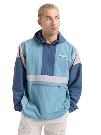 Campera Atomik Windbreaker Anorak Hombre Moda Azul