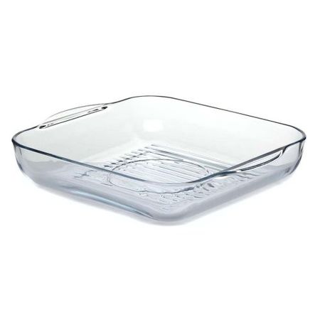 Fuente Asadera Vidrio Borosilicato Horno Grill con Asas 28 cm Borcam Pasabahce
