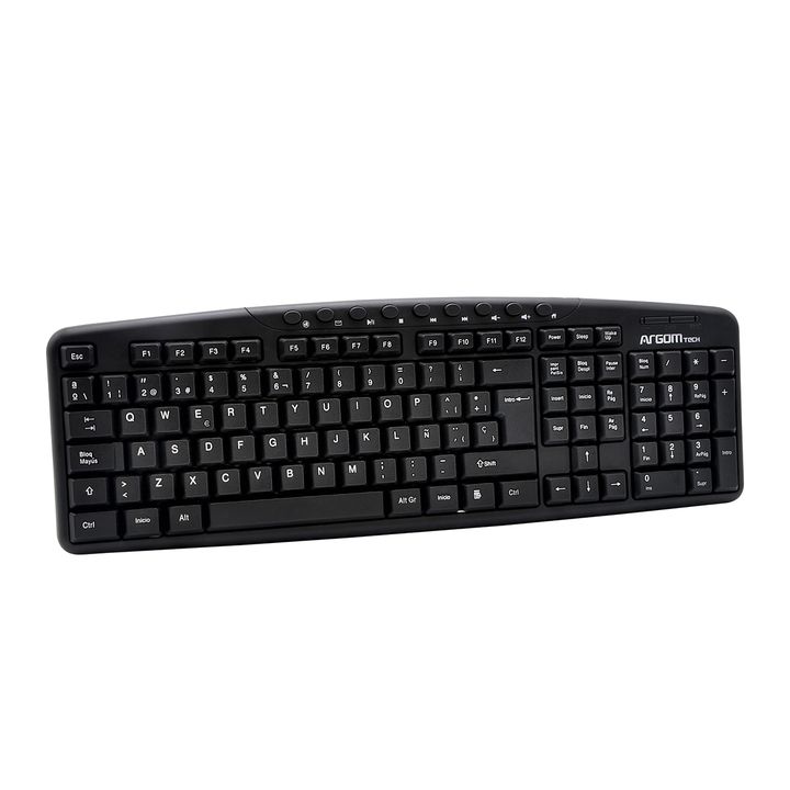 Teclado Multimedia Argomtech Arg-kb-7807 Español Cable Usb - Vista 3