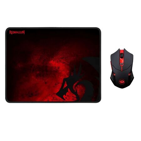 MOUSE MOUSEPAD KIT REDRAGON (C:NEGRO M601WL BA)