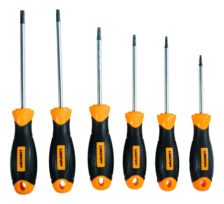Juego 6 Destornilladores Torx T10 A T30 Lusqtoff L6914 Iman
