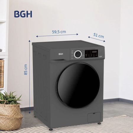 Lavarropas Automatico BGH Inverter C/Fro 8Kg BWFI08S24AR