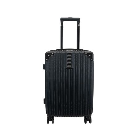 Valija Carry On 20"" de mano Apto Cabina con candado Plastico ABS Negra