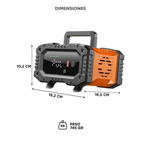 Cargador Inteligente De Batería De Autos y Motos Gadnic CBAT-Armor 12V 24V Mantenedor Portátil Apto Gel Acido LiFePo4