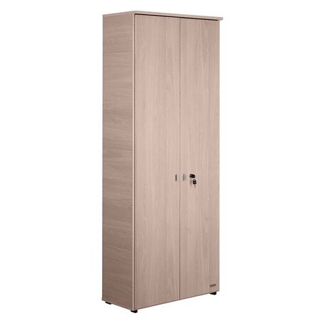 BIBLIOTECA DE 2 PUERTAS ALTAS CON LLAVE PARA OFICINA GRIS ANDINO PLATINUM