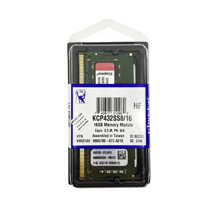 Sodimm KIngston 16GB DRR4 3200 CL19 Kcp - Vista 1