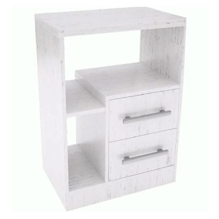 Mesa De Luz 2 Cajones y 1 Hueco Venecia