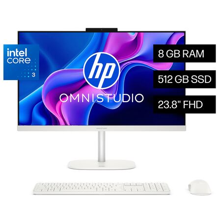 All In One Hp Omnistudio 24-cu0031la Core 3 100u 8gb 512gb Windows 11