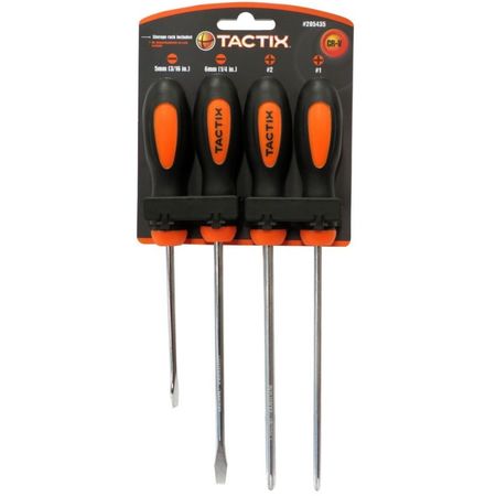 Juego de destornilladores x 4 pzs Tactix ( Tx205435)