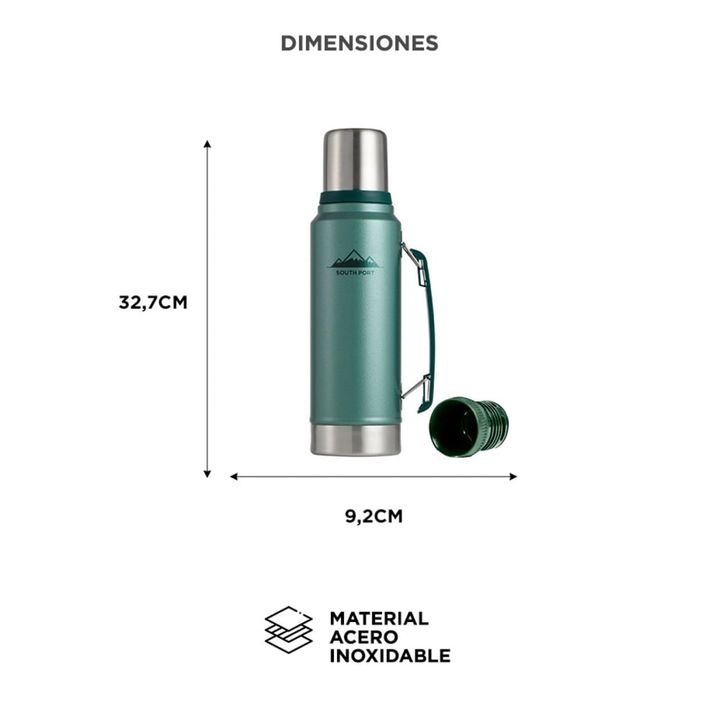 Termo South Port Acero Inoxidable 1L - Vista 6