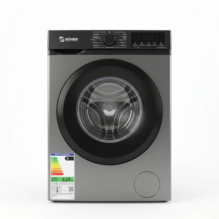LAVARROPAS BOHER WMCFSL7K01 7KG SLIM 1000RPM INVERTER SILVER - Vista 2