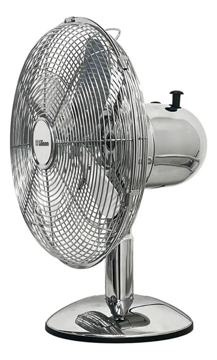 Ventilador De Mesa Liliana Vintage Cromo Classic Air Vvsor12 30 Cm Metal Metal Metal 4 - Vista 3