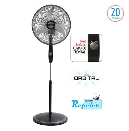 Liliana Ventilador Pie 20 Parrilla Crom Aspas Metal VPC20B