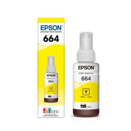 Botella de Tinta Epson 664 Amarilla para EcoTank