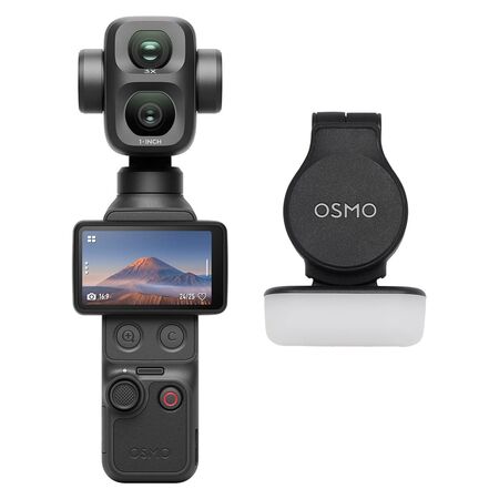 DJI Osmo Pocket 4P Standard Combo, Cámara Para Vlogs 4K, Doble Objetivo