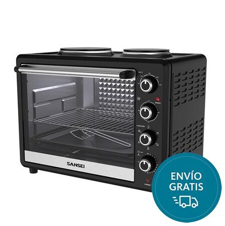 Horno electrico 63Litros con anafes Grill Sansei