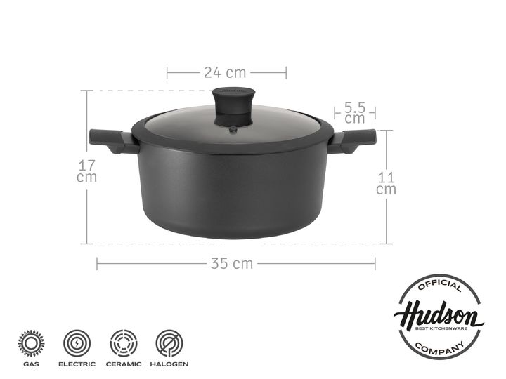 Cacerola De Aluminio Con Antiadherente 24 Cm Línea Daily - Vista 2
