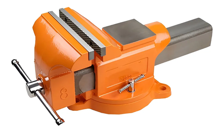 Morsa De Banco 8'' Con Base Giratoria Lusqtoff Lmo8 Yunque
