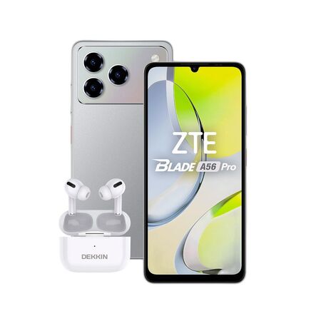 Combo ZTE A56 Pro 12+128GB Grey + Auriculares TWS Dekkin Pro