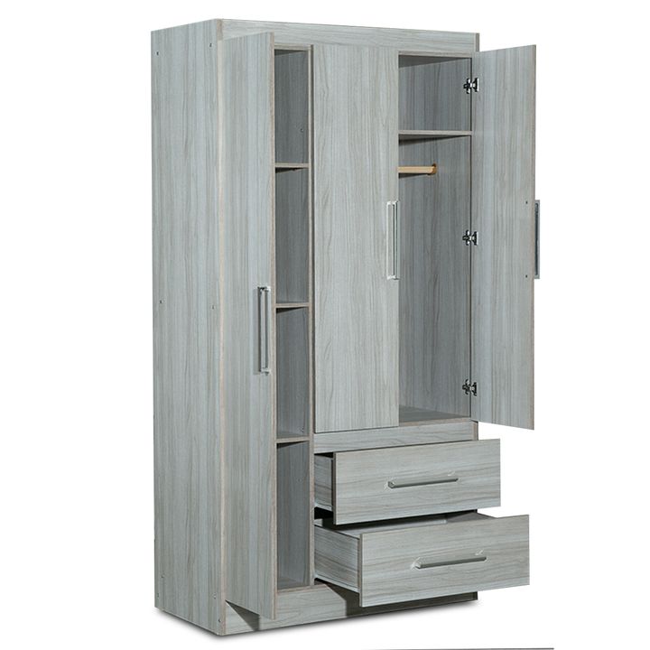 Combo para Dormitorio Placard y Mesa de Luz Reforzados Maximo Fortaleza Marfil - Vista 8