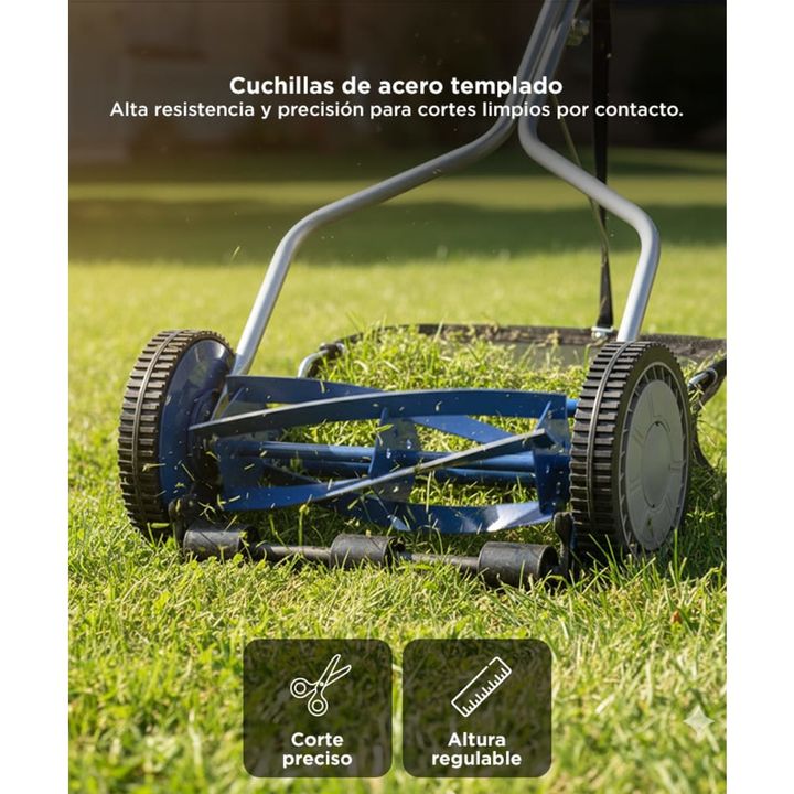 Cortadora de Cesped Gadnic H MOWER Helicoidal Manual + Deposito - Vista 4