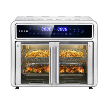 Freidora De Aire Horno Dual Multifunción 28lts Zego 1900w