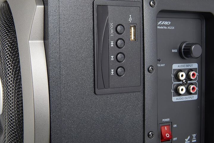 Parlante FYD Fenda A521X 2.1 Bluetooth USB FM Negro - Vista 3