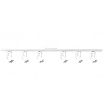 Aplique Techo Barral Slim 6 Spots Apto Dicro Led Gu10 Blanco