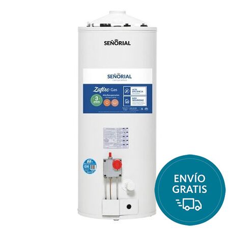 Termotanque 50 ltrs Señorial tsz-50 Zafiro conex.dual/Alta recup.Bigas